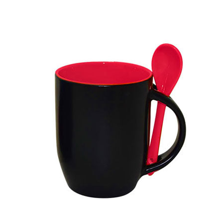 12oz Color Changing Spoon Mug-Red