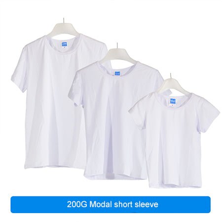Round neck sublimation short sleeve blank T-shirt 200g