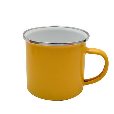 10oz Enamel Mug (Yellow)
