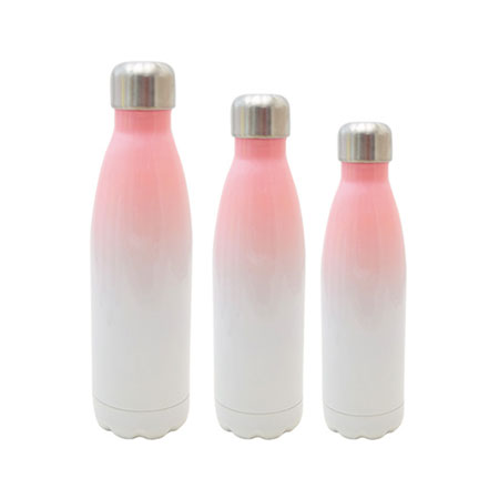 Stainless Steel Cola Shaped Bottle(Pink)